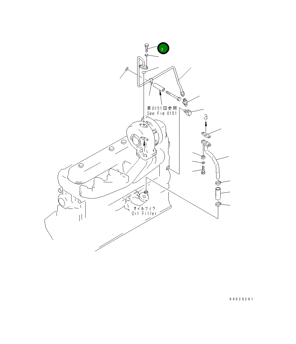 Болт 01010-30822  Komatsu