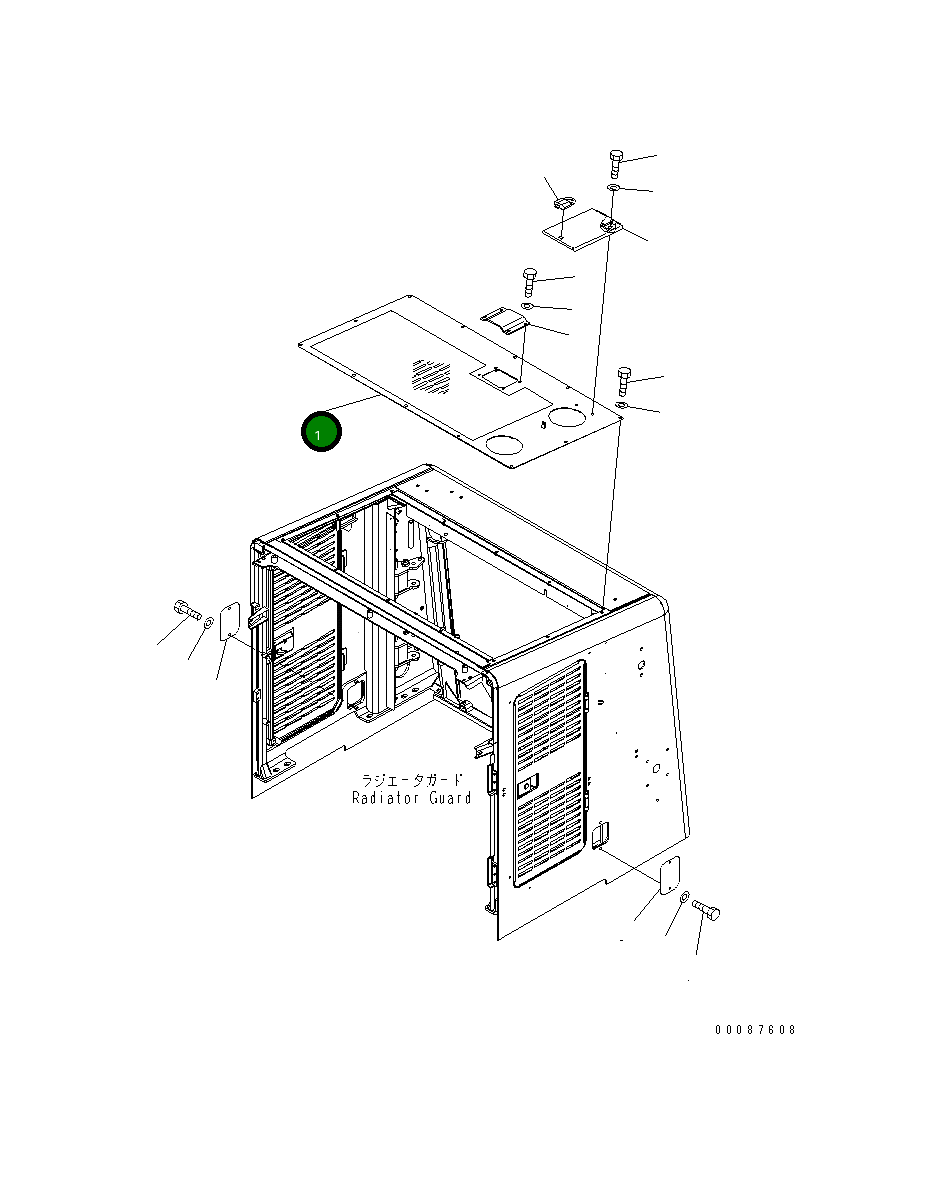 Крышка 426-54-47431 Komatsu