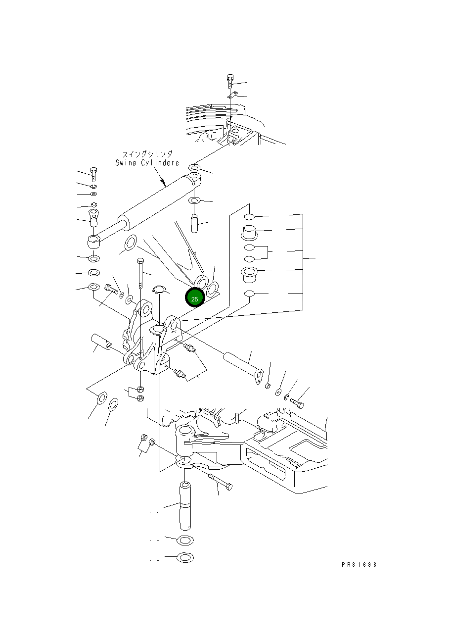 Кольцо YM22242-001000 Komatsu