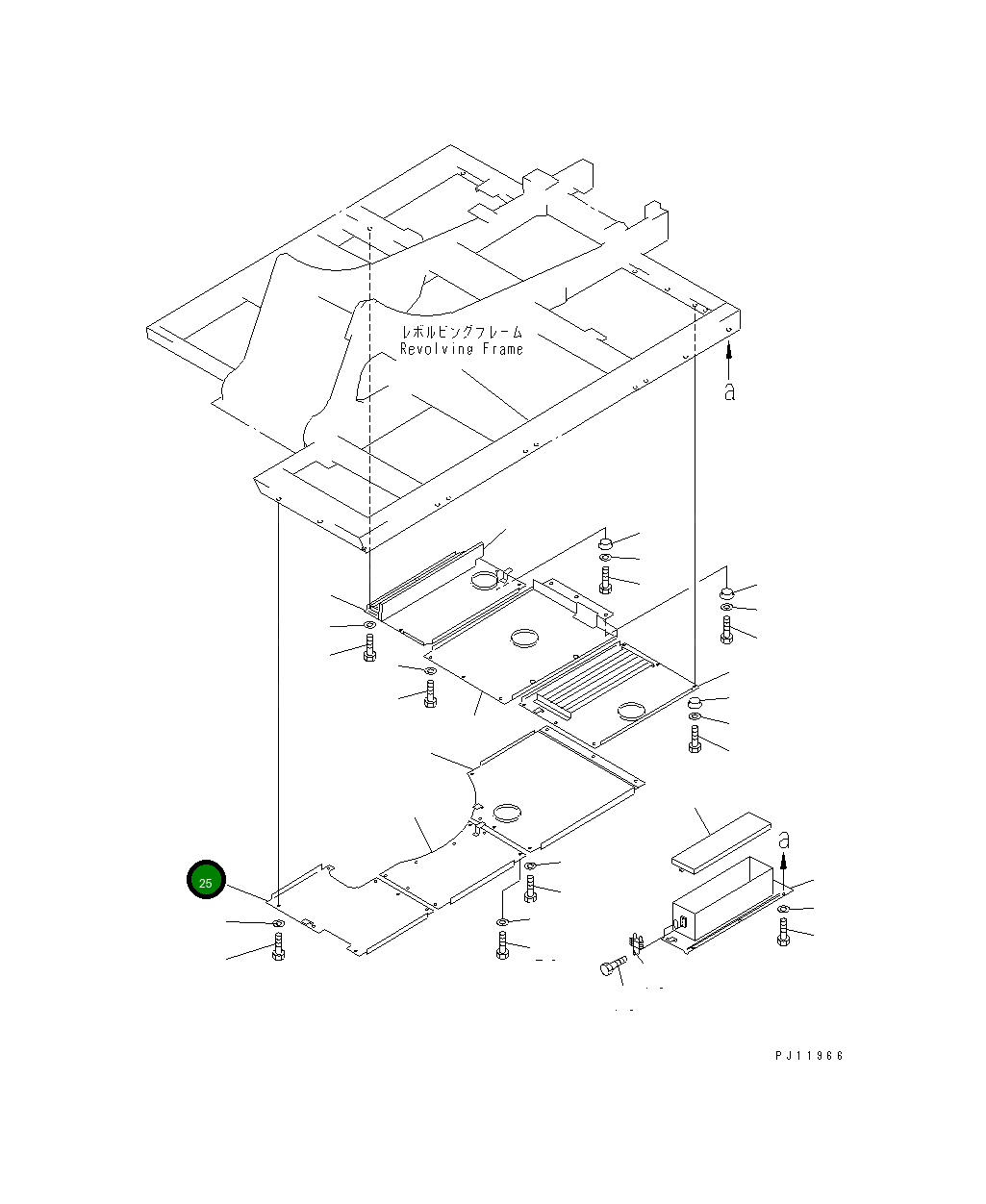 Крышка 20K-54-11390 Komatsu