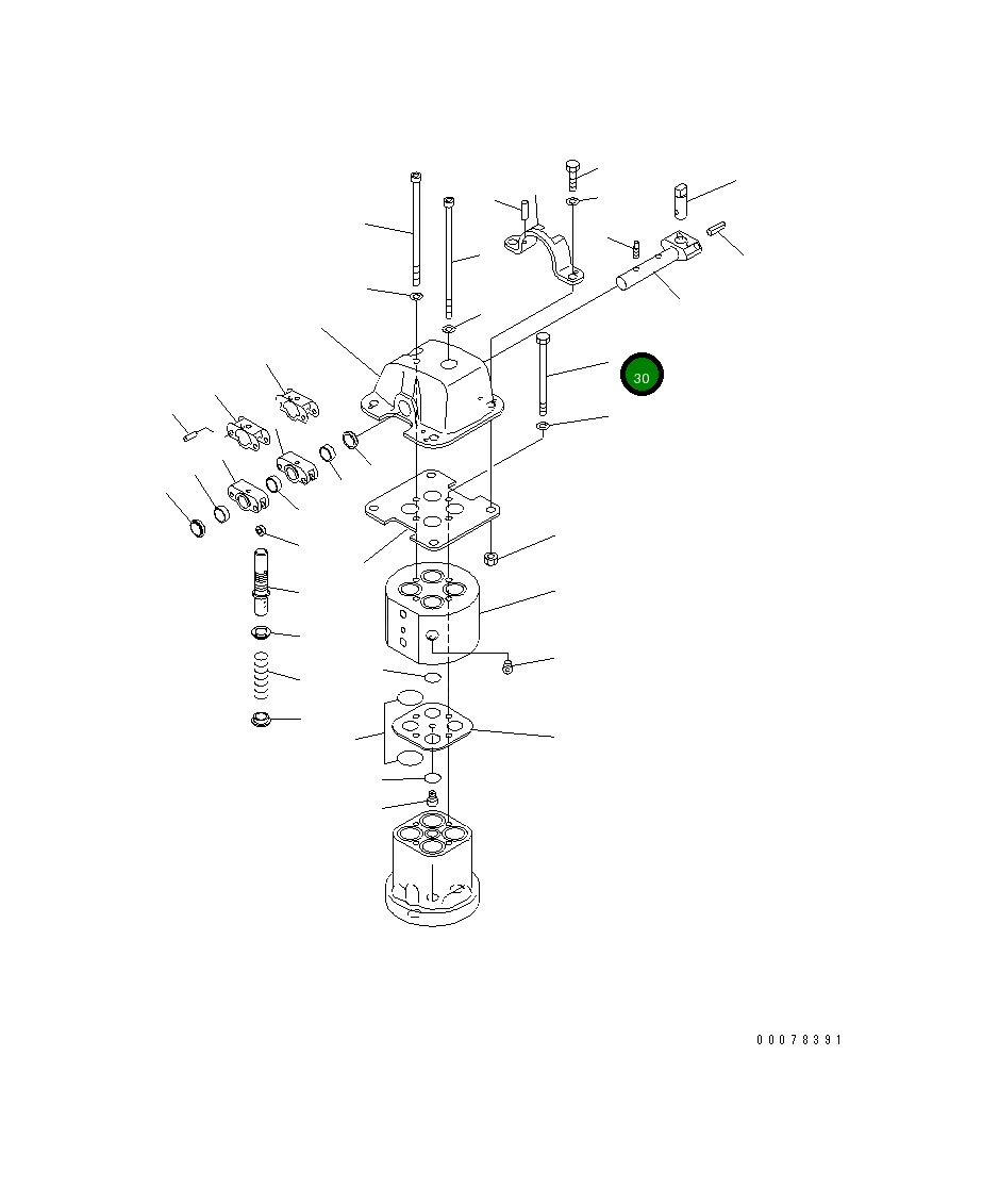 Болт 01010-80680  Komatsu