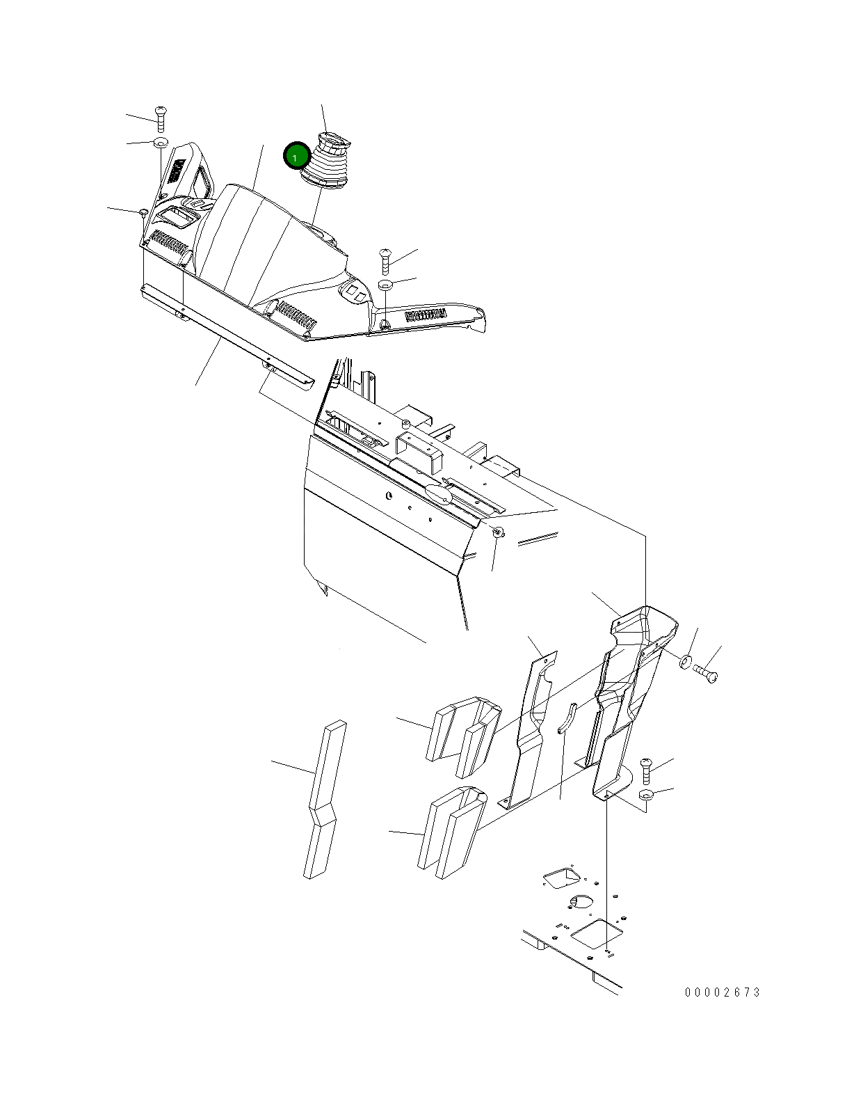 Крышка 418-56-H1840 Komatsu