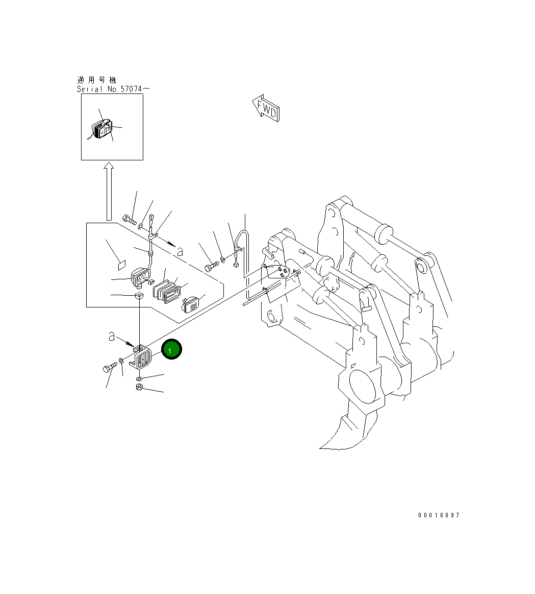 Крышка 195-06-27250 Komatsu