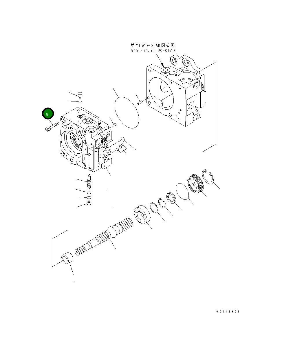 Болт 01253-61620 Komatsu