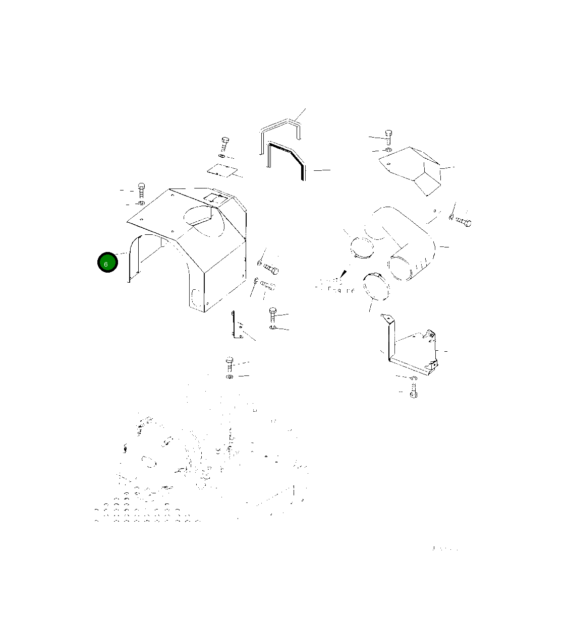 Крышка 425-54-52421 Komatsu