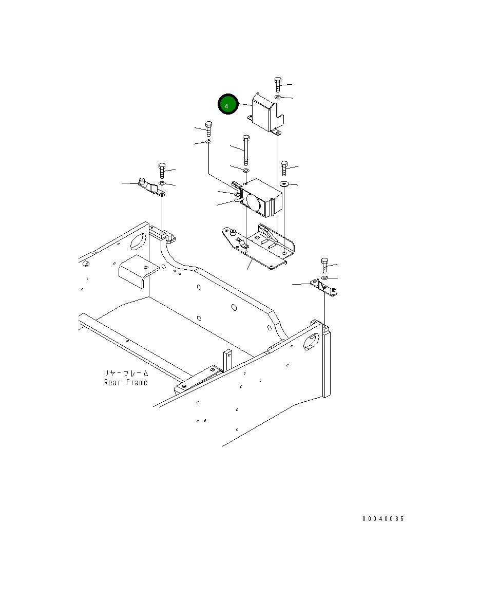 Крышка 423-54-41540  Komatsu