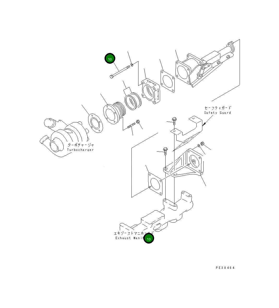 Болт 01011-E1270  Komatsu