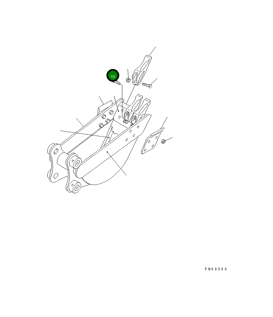 Болт 20U-70-13270 Komatsu