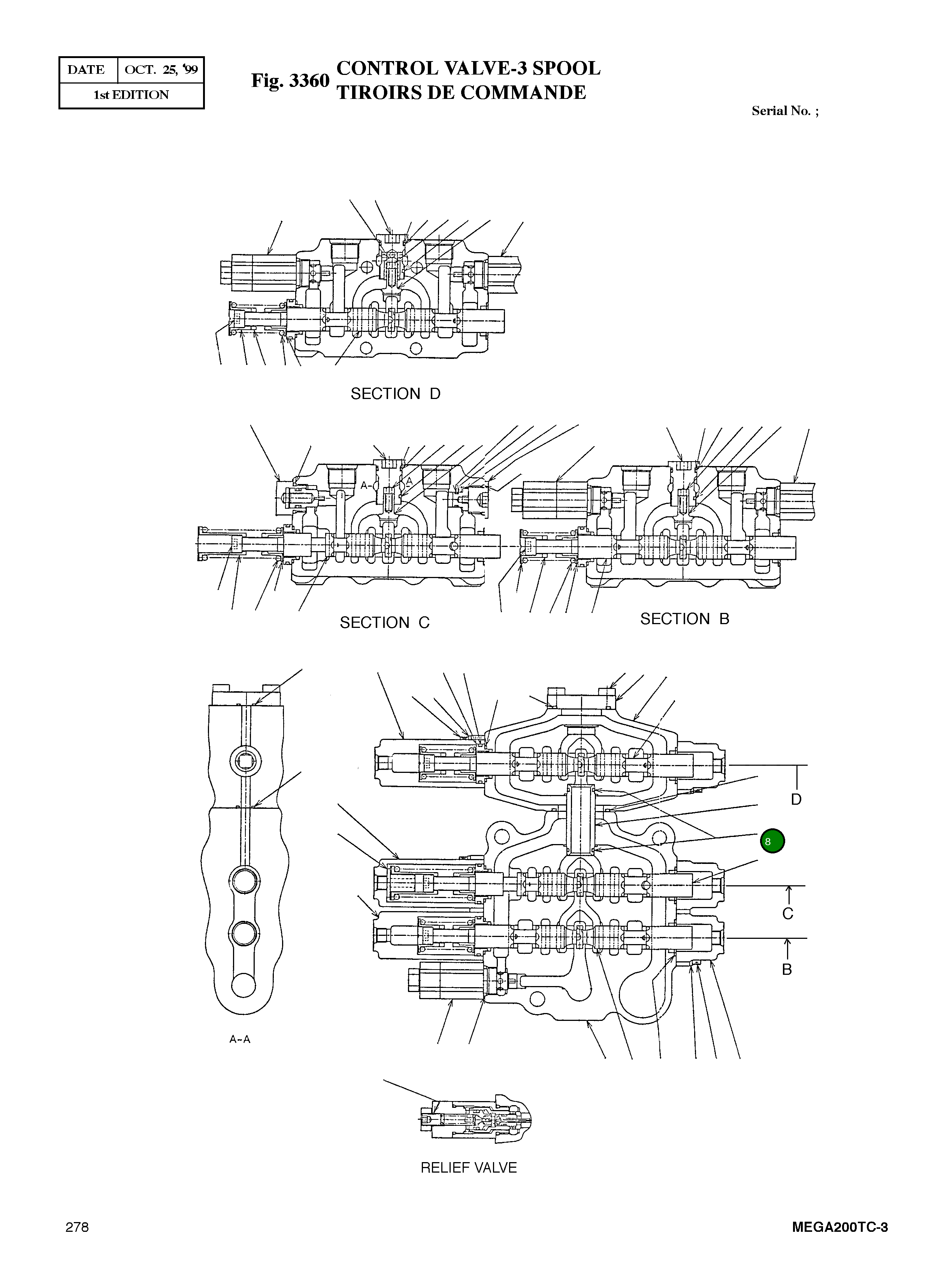 Кольцо уплотнительное (O-Ring) 180-00015  Komatsu