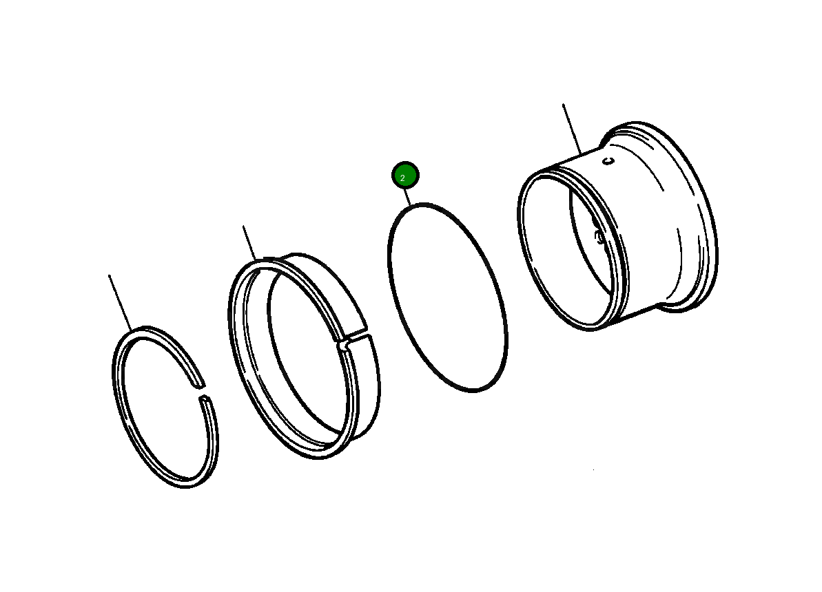 Кольцо уплотнительное (O-Ring) 67 693 Komatsu