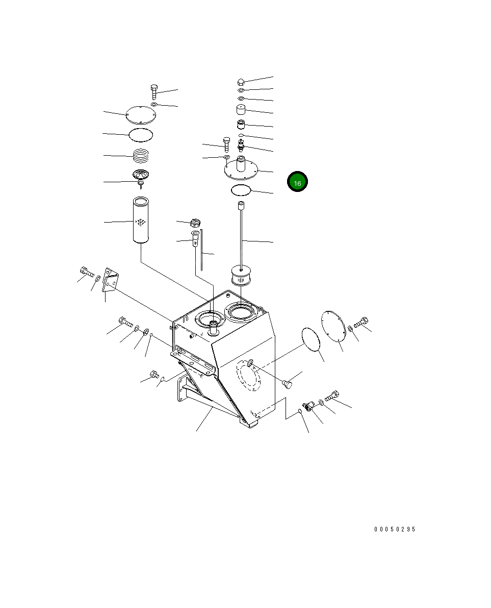 Крышка 56D-60-11150  Komatsu