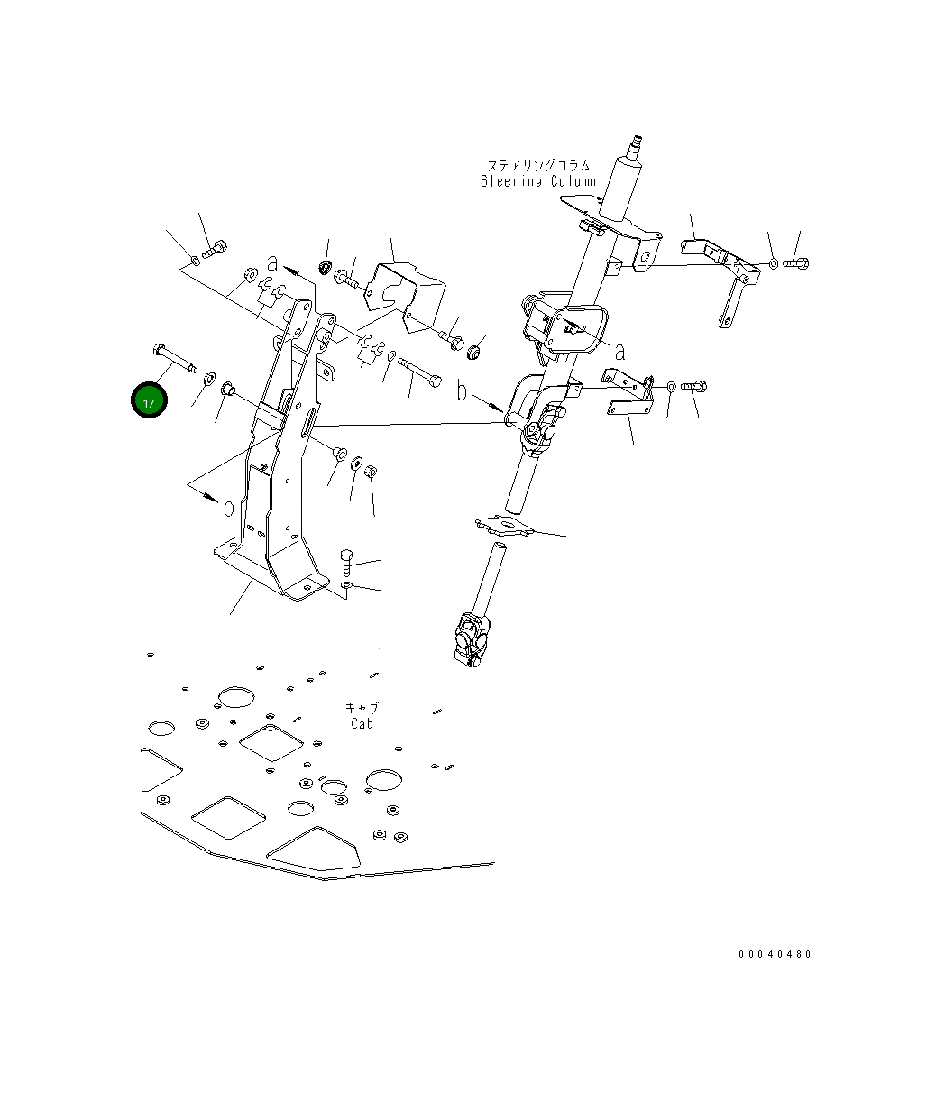 Болт 423-40-32160 Komatsu