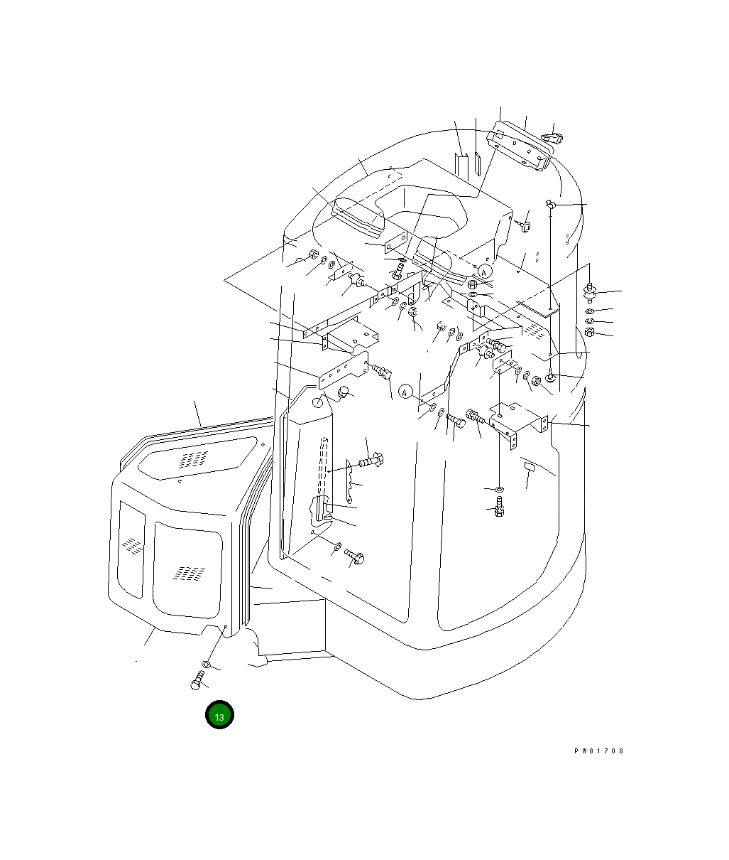 Болт YM172164-19130 Komatsu