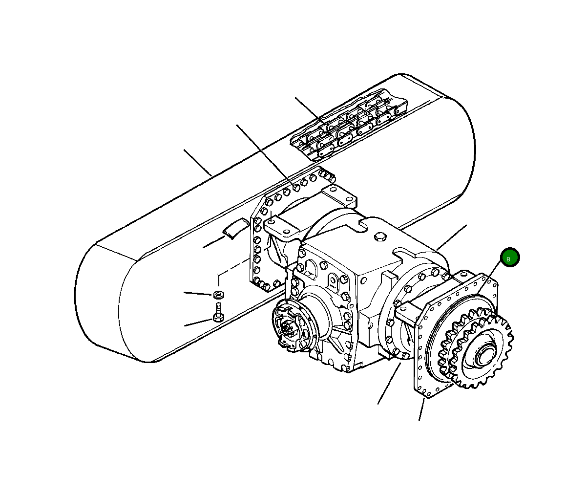 Кольцо уплотнительное (O-Ring) 1438 358 H2 Komatsu