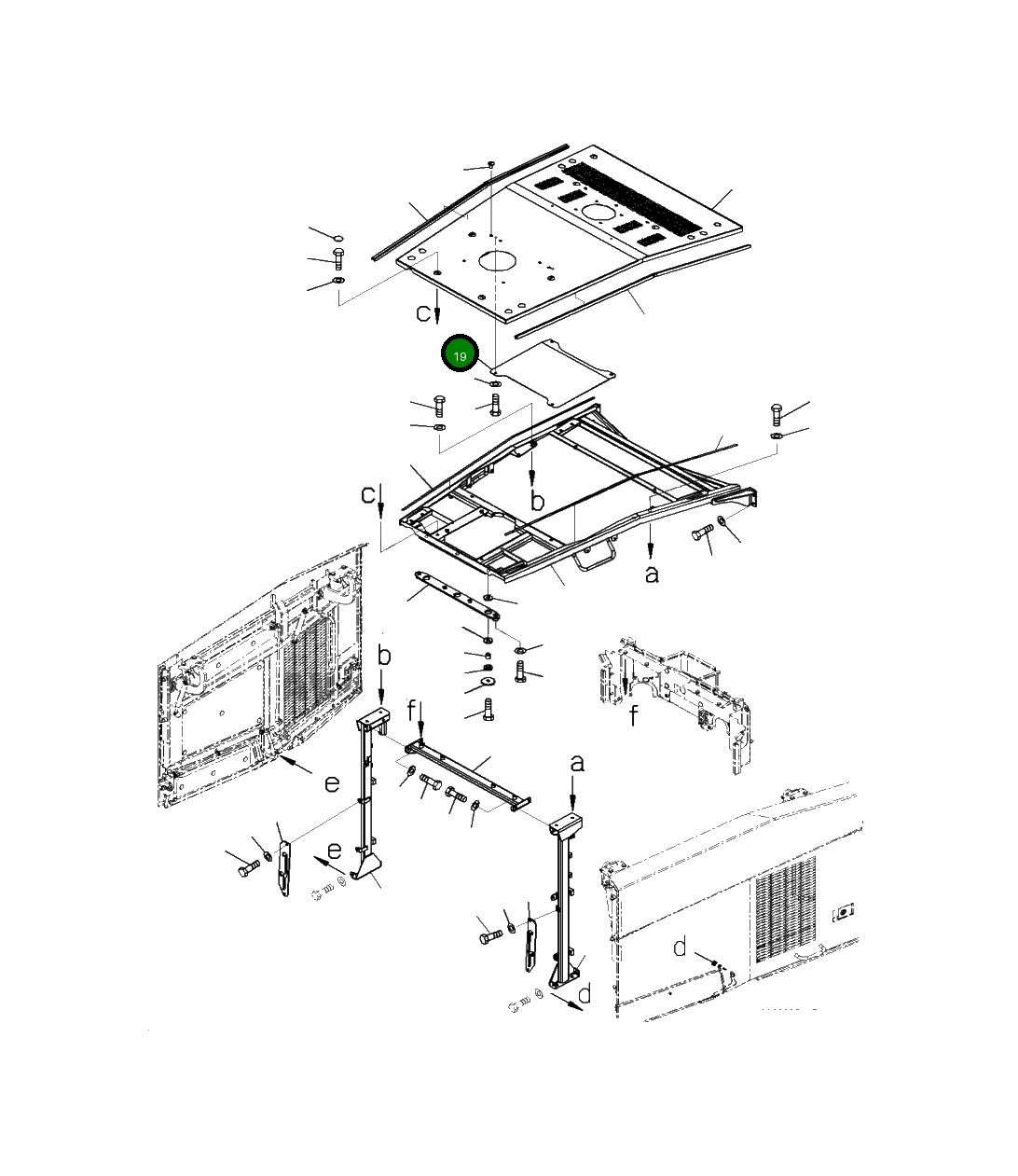 Крышка 421-54-58260 Komatsu
