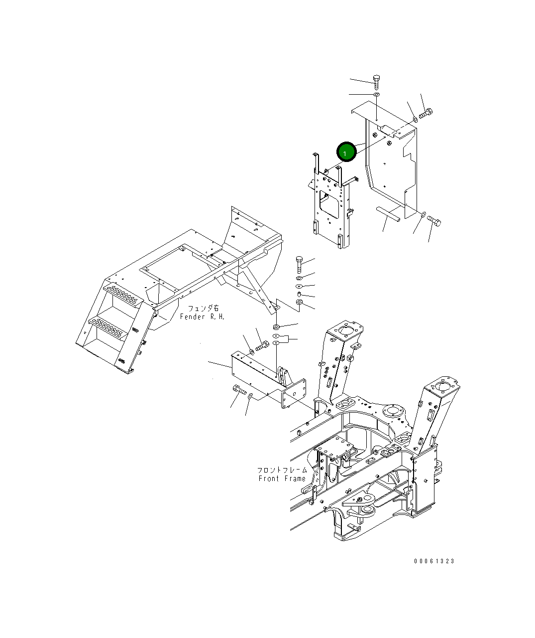Крышка 56D-54-22182 Komatsu