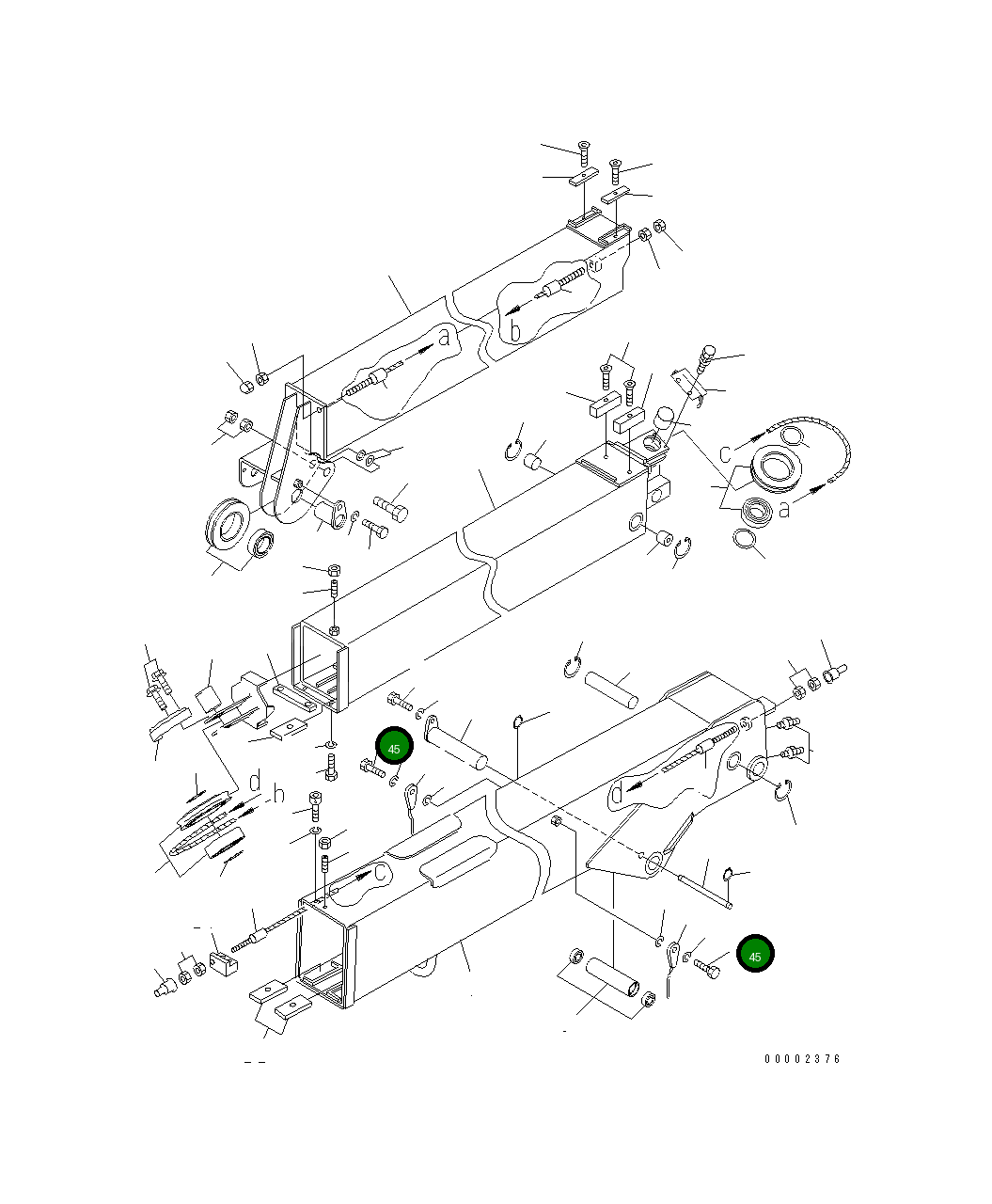 Болт MH21012-10020 Komatsu
