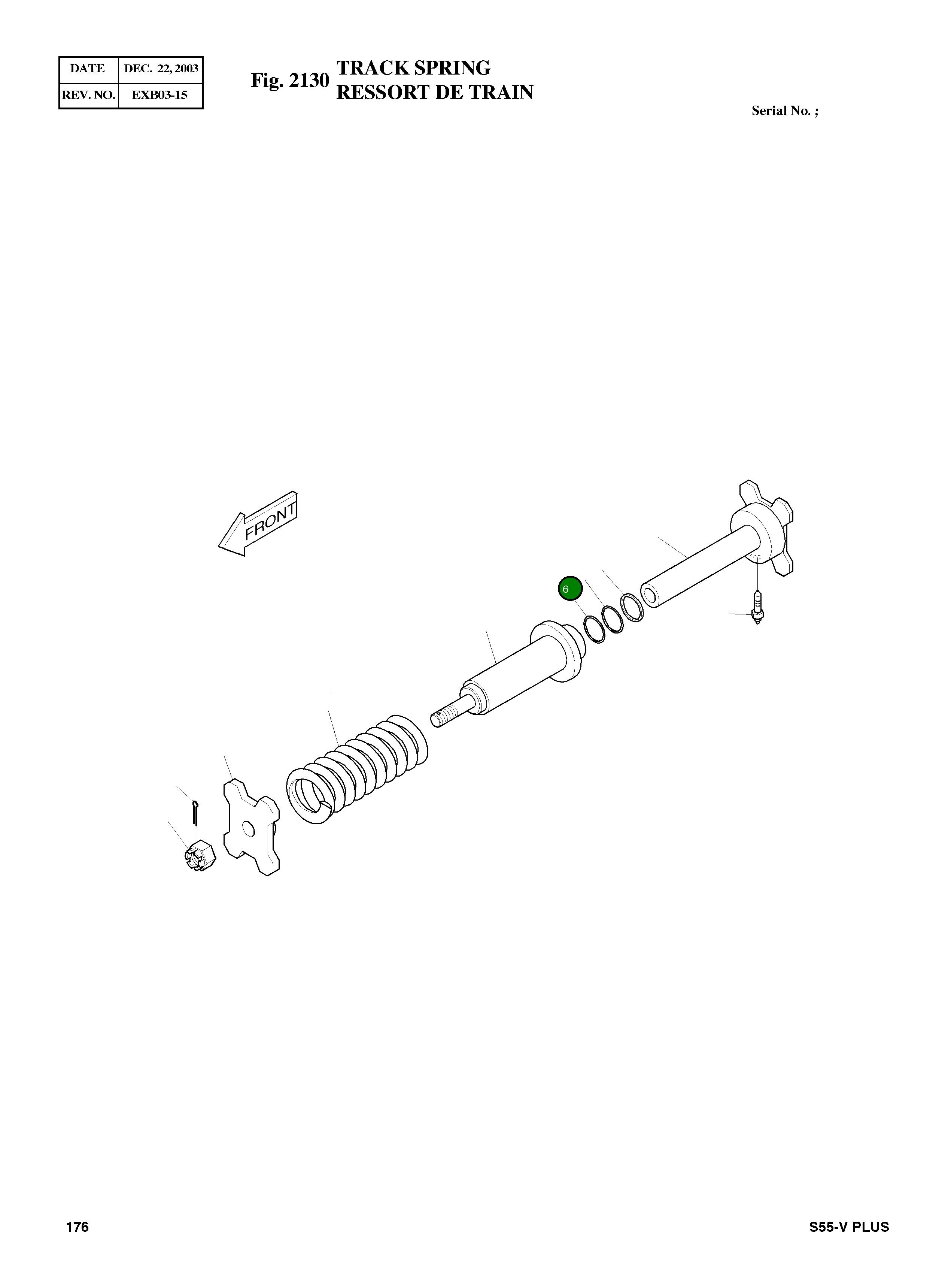 Кольцо уплотнительное (O-Ring) S8000501 Komatsu