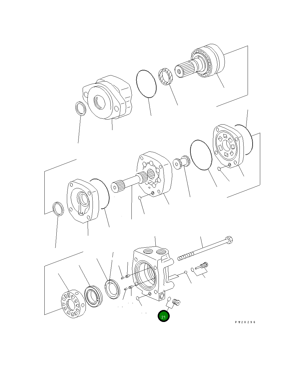 Кольцо уплотнительное (O-Ring) ST15073S  Komatsu