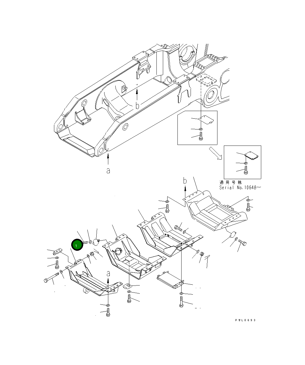 Крышка 198-54-51711  Komatsu