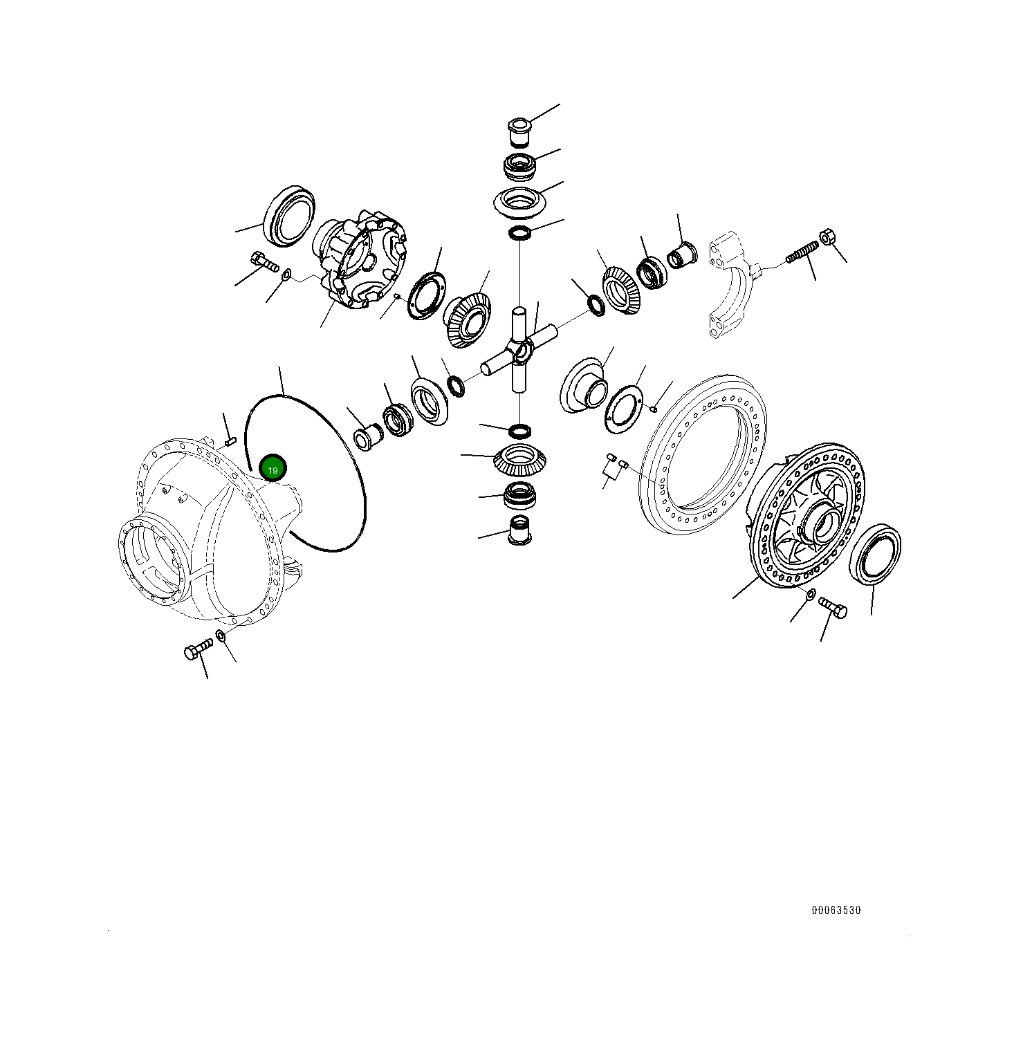 Кольцо уплотнительное (O-Ring) 581-22-11750 Komatsu
