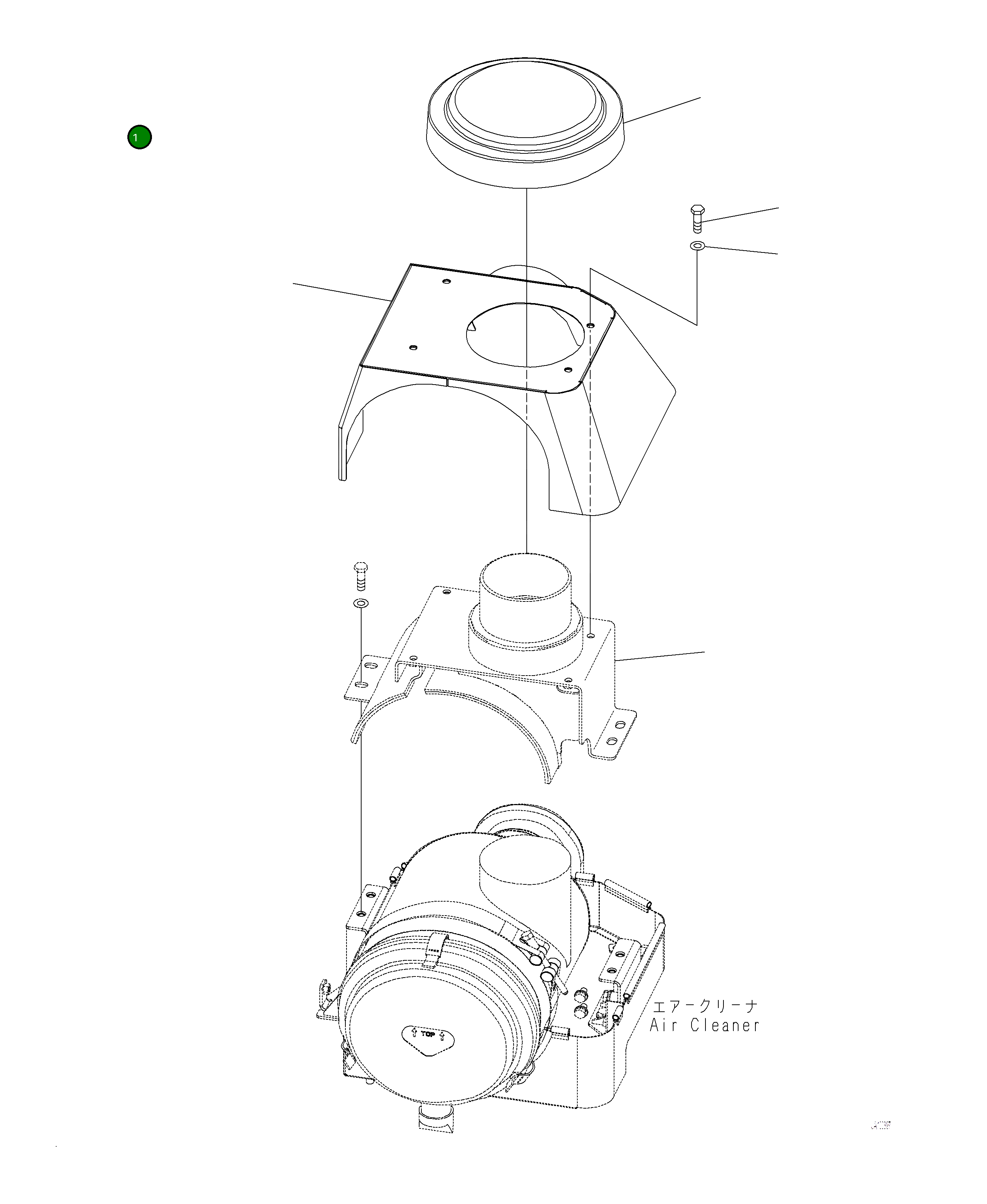 Крышка 421-54-62351 Komatsu
