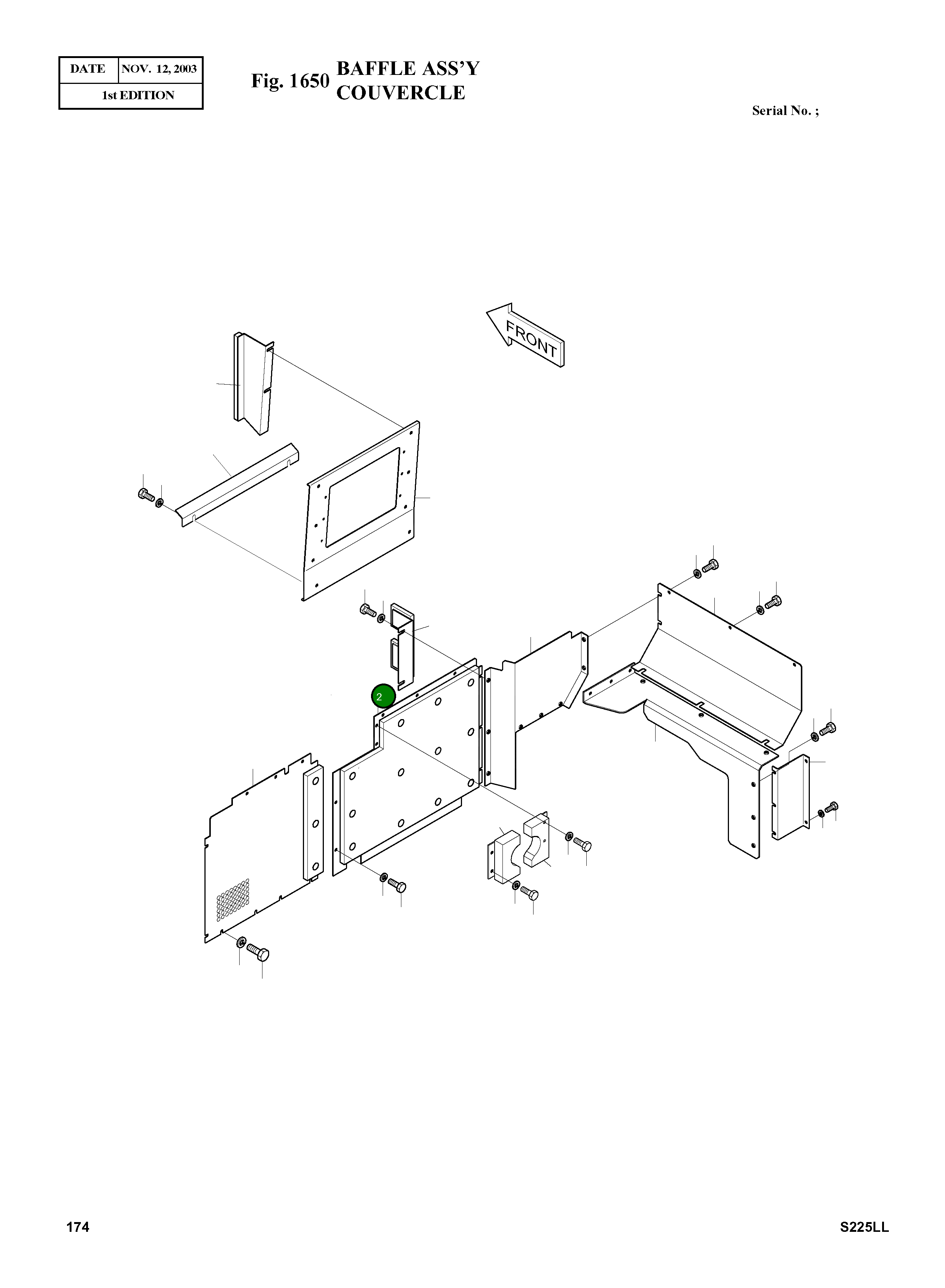 Крышка 2621-3571B  Komatsu