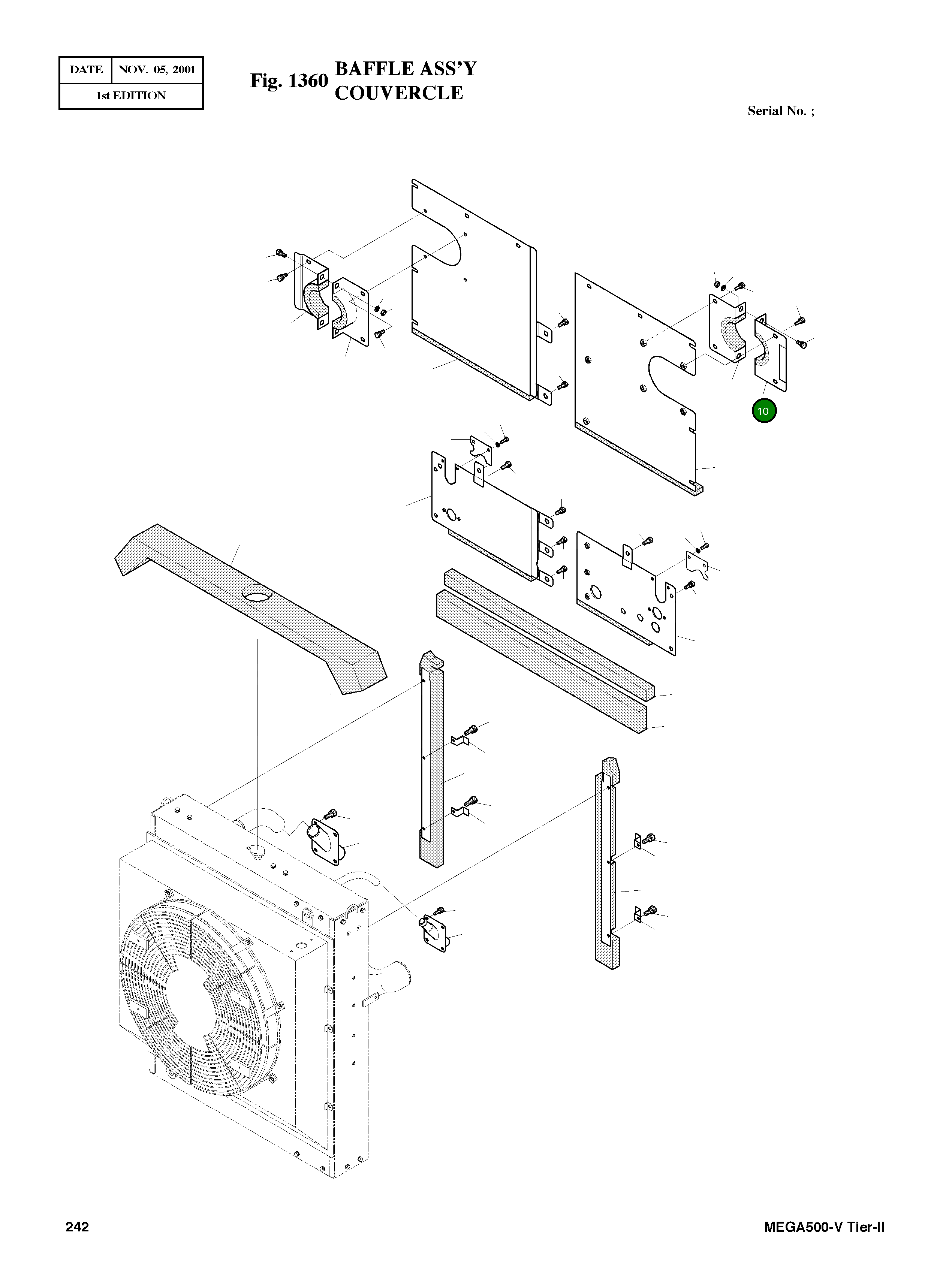 Крышка 621-01726A Komatsu