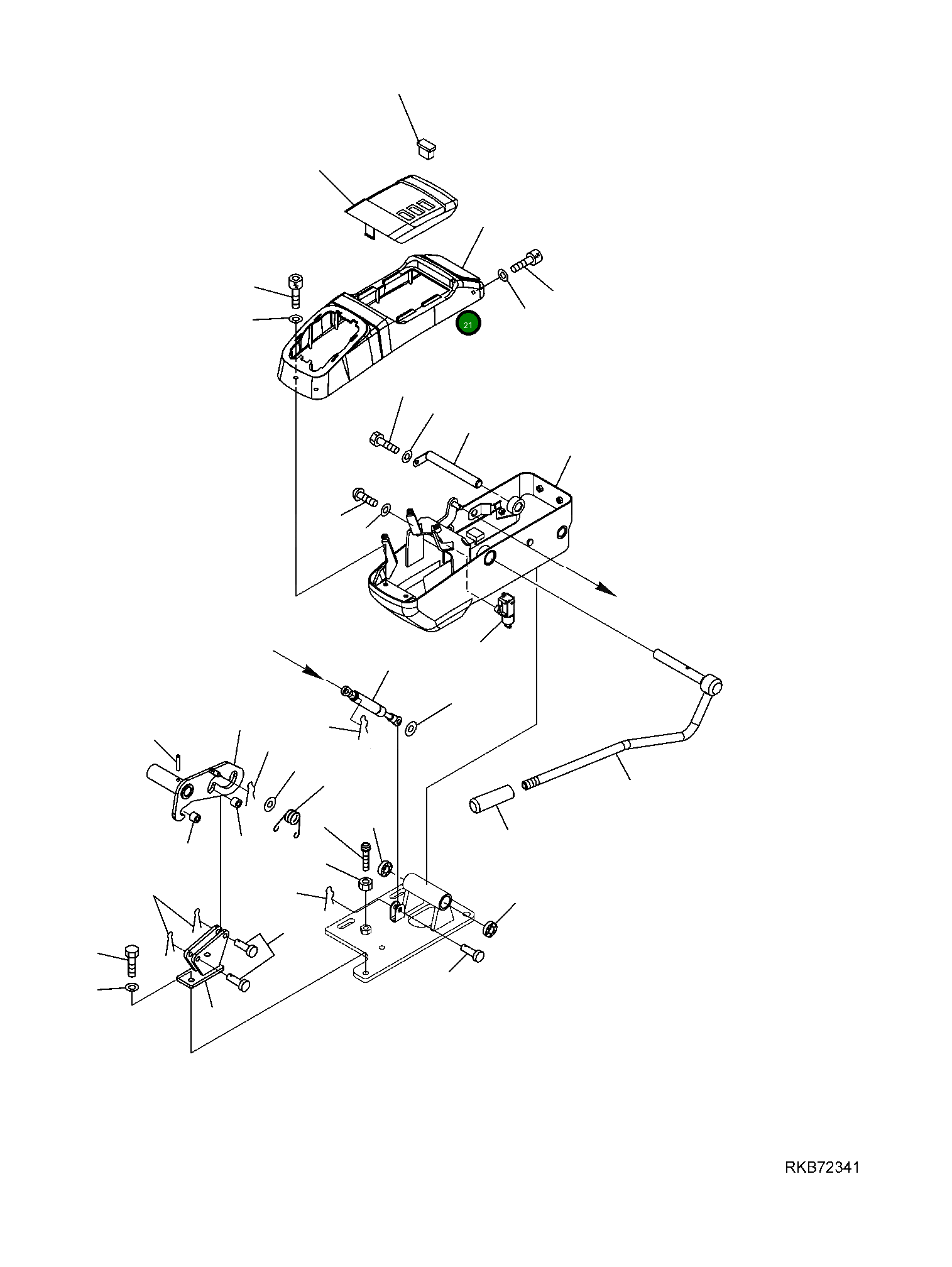 Крышка 22J-54-R6131 Komatsu