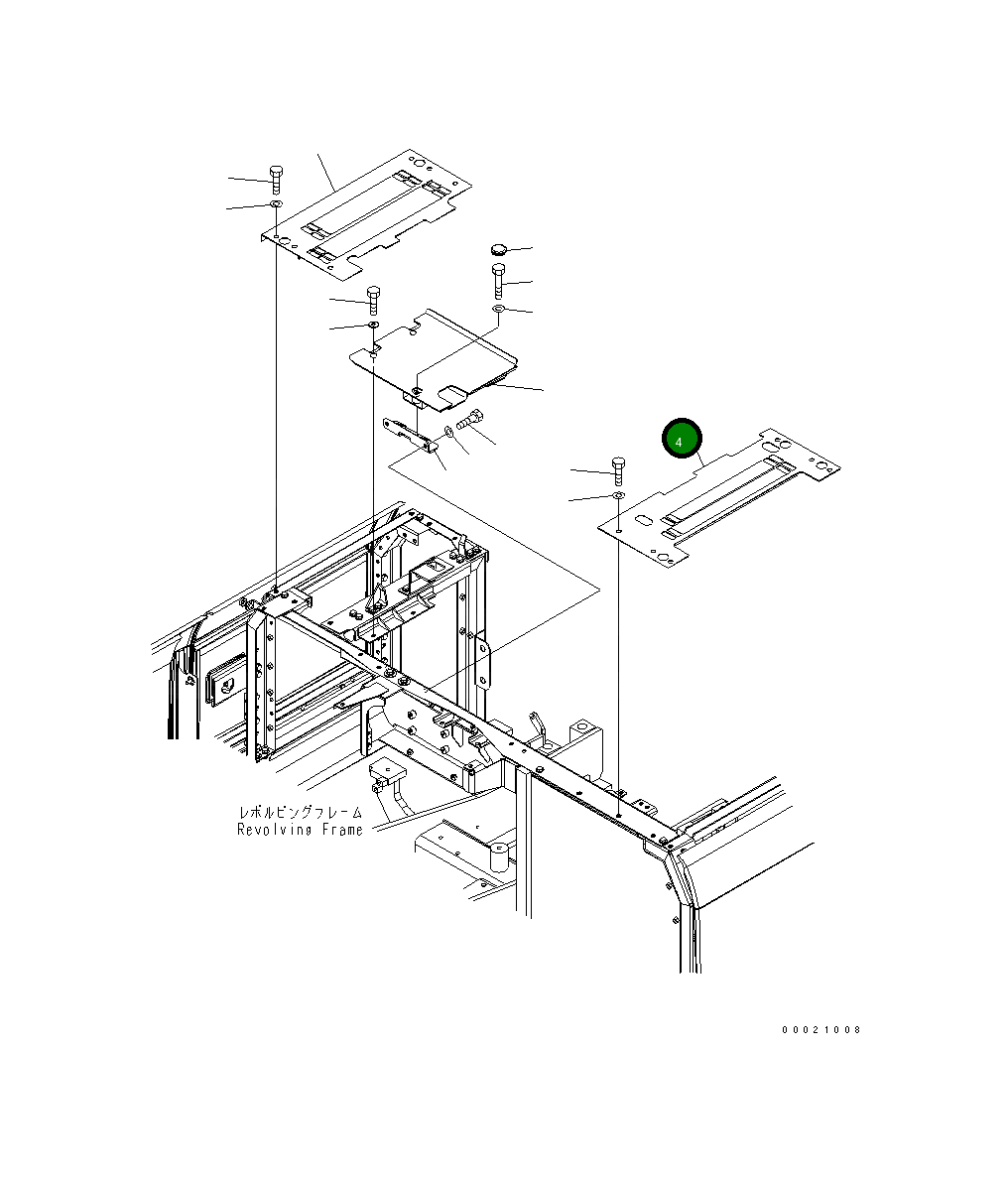 Крышка 203-54-73121 Komatsu