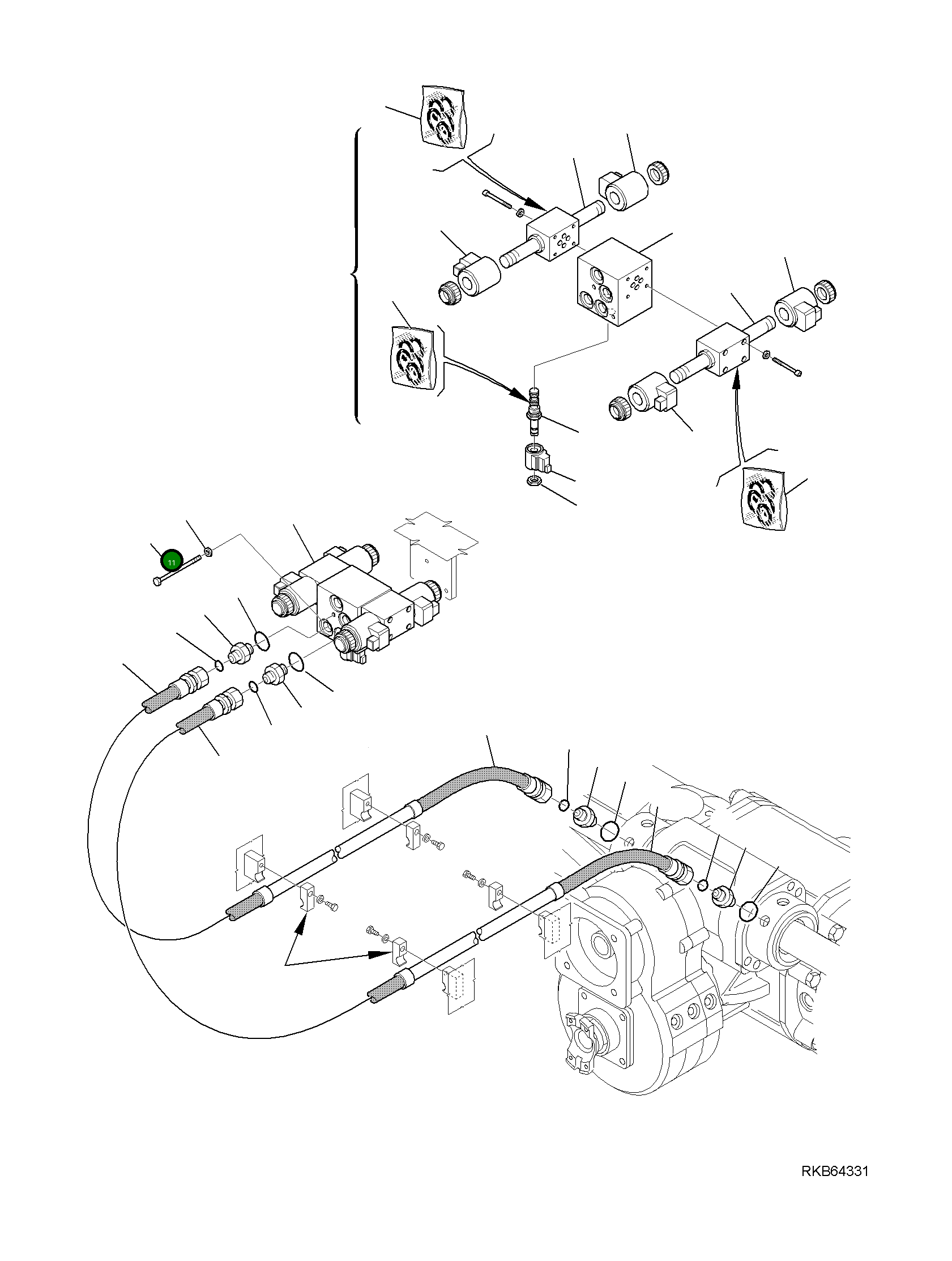 Болт 37A-09-14542  Komatsu