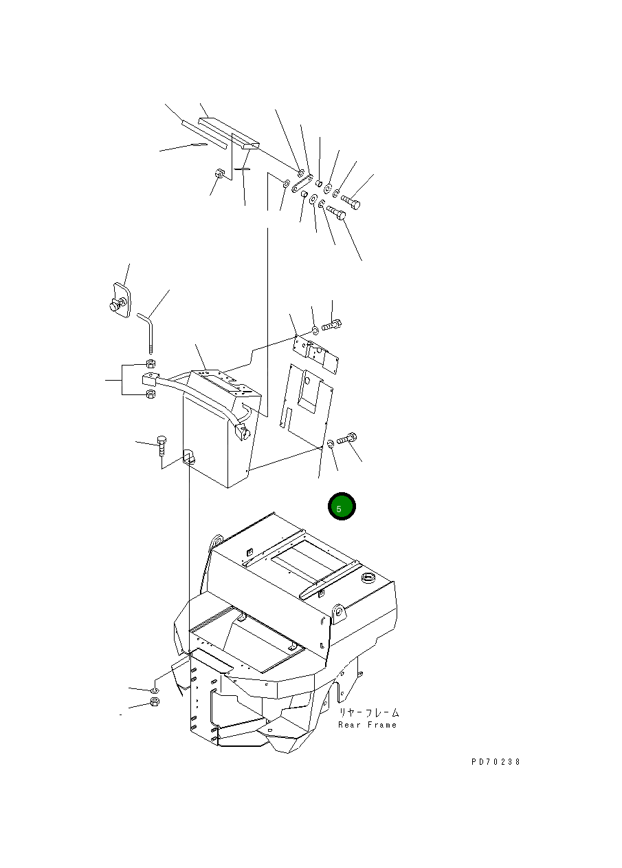 Крышка 266-51-75600 Komatsu