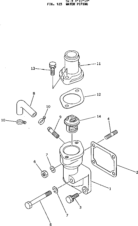 Болт KT01123-50835  Komatsu