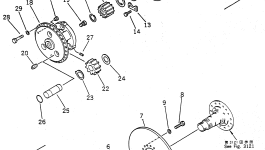 Кольцо уплотнительное (O-Ring) 23S-22-14350 Komatsu