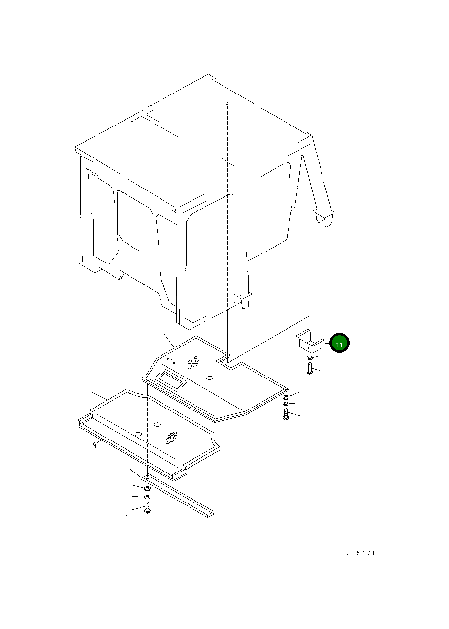 Крышка 154-979-5260 Komatsu