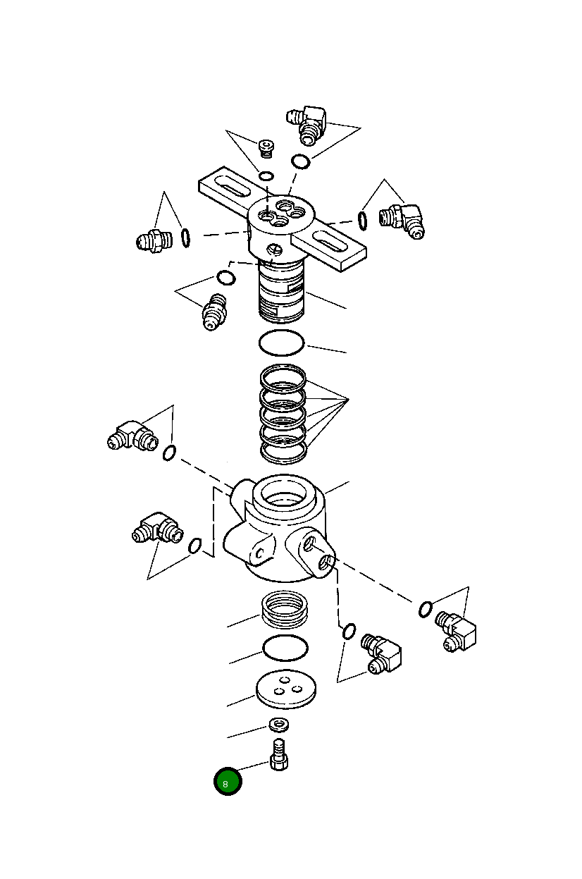 Болт 180 175  Komatsu