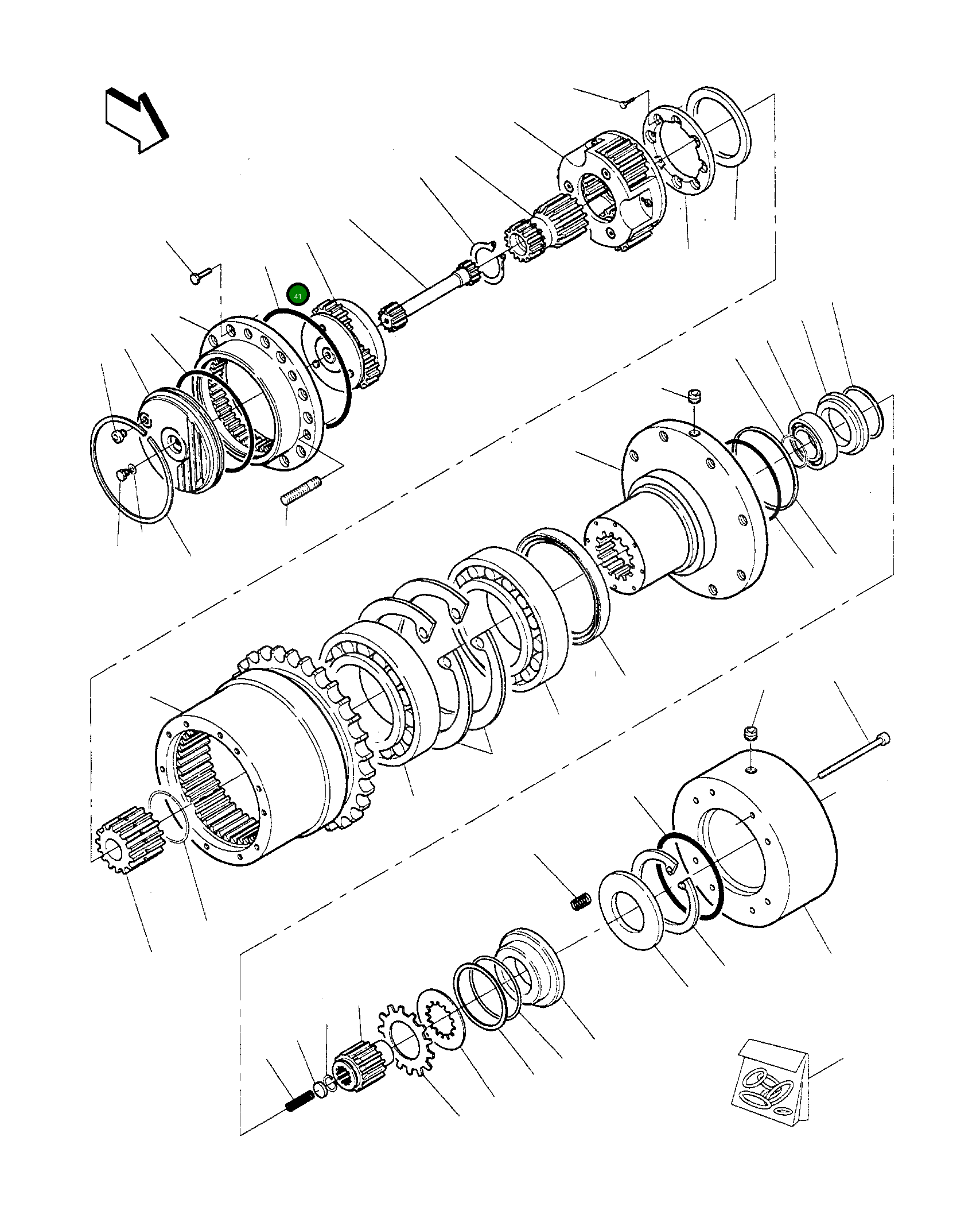 Кольцо уплотнительное (O-Ring) 855021160  Komatsu