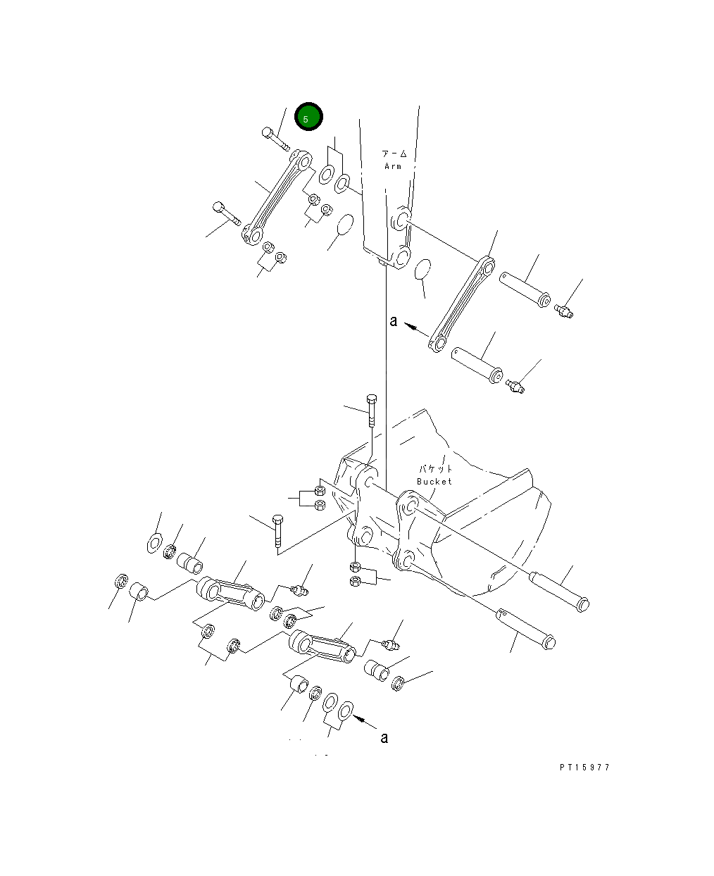 Болт 01011-51620  Komatsu