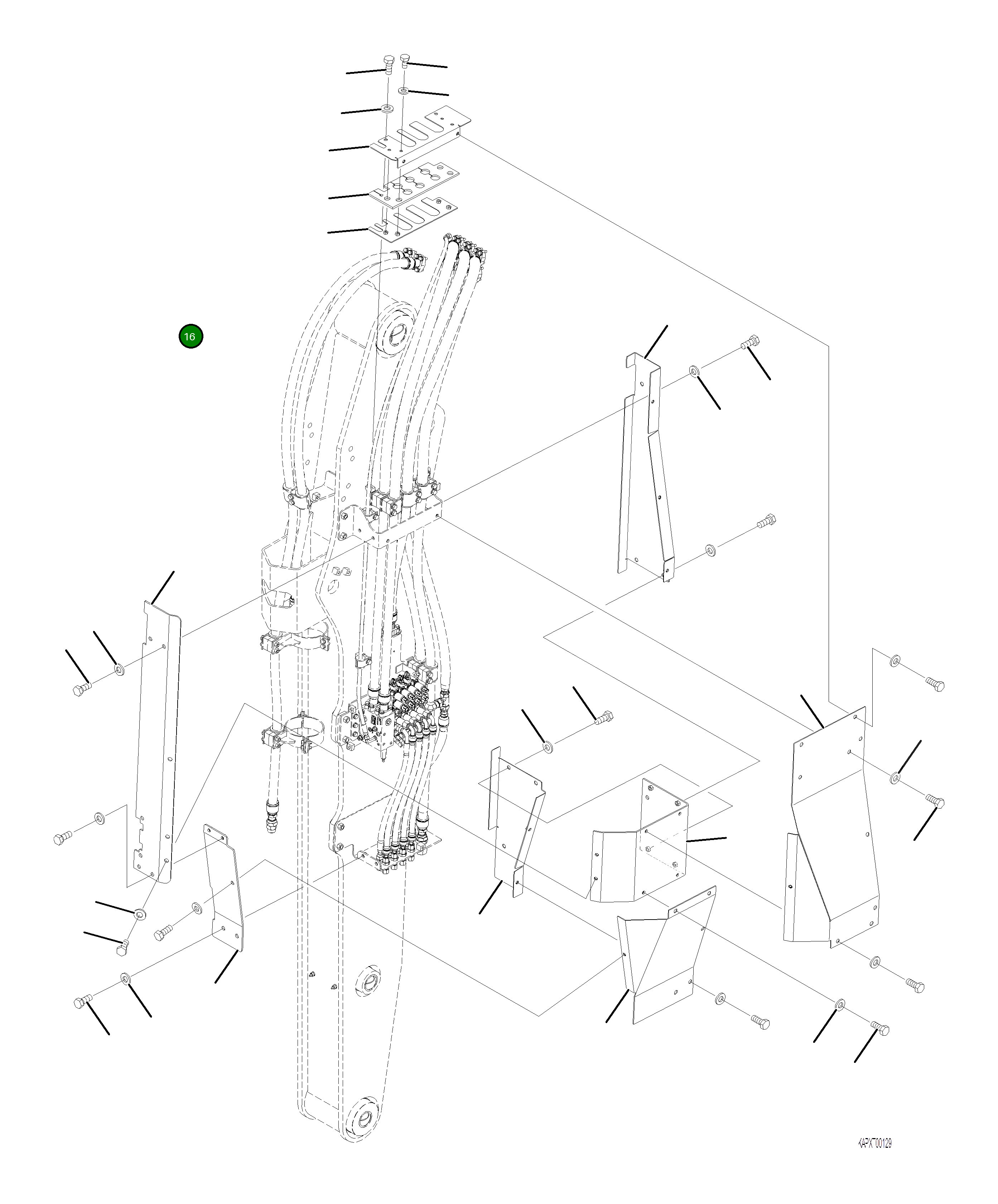 Крышка 4A1-70-21651 Komatsu