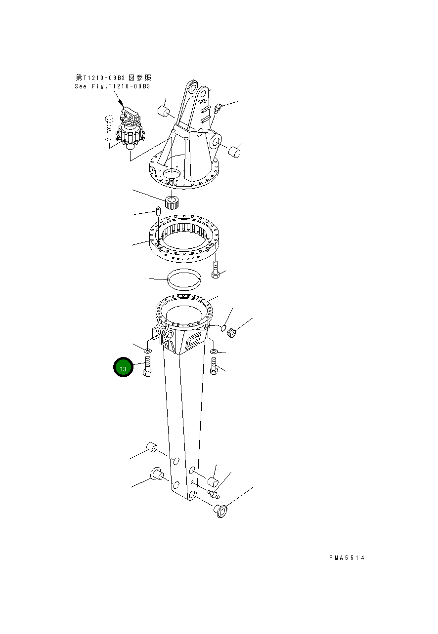 Болт 202-966-7580 Komatsu