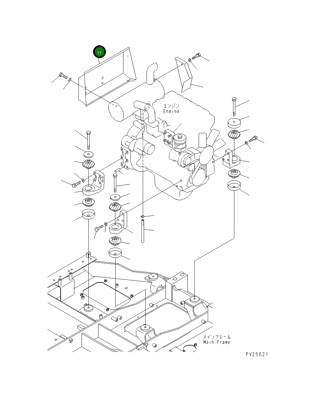 Крышка 201-01-73150 Komatsu