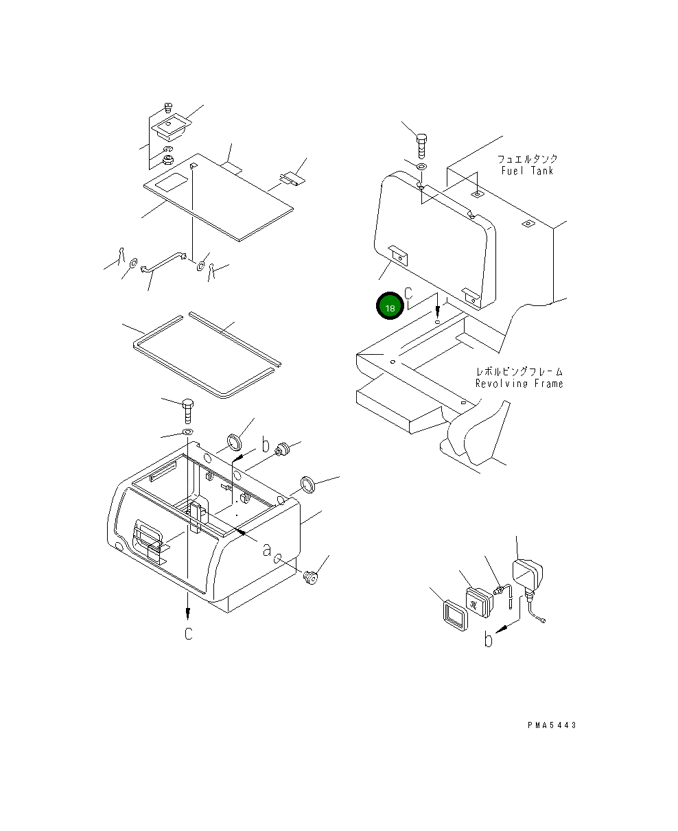 Крышка 203-54-67770  Komatsu