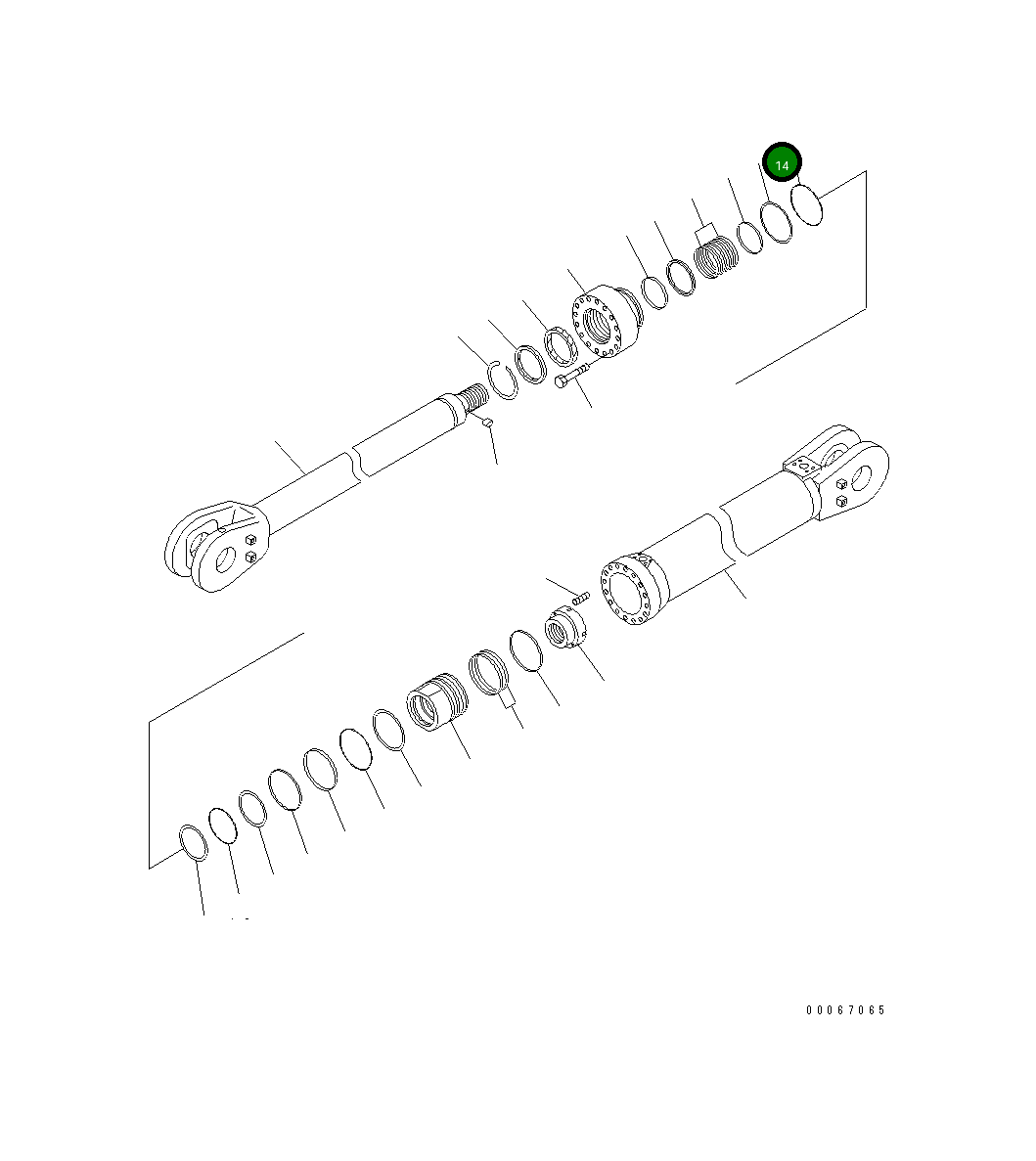 Кольцо уплотнительное (O-Ring) DM51640998 Komatsu