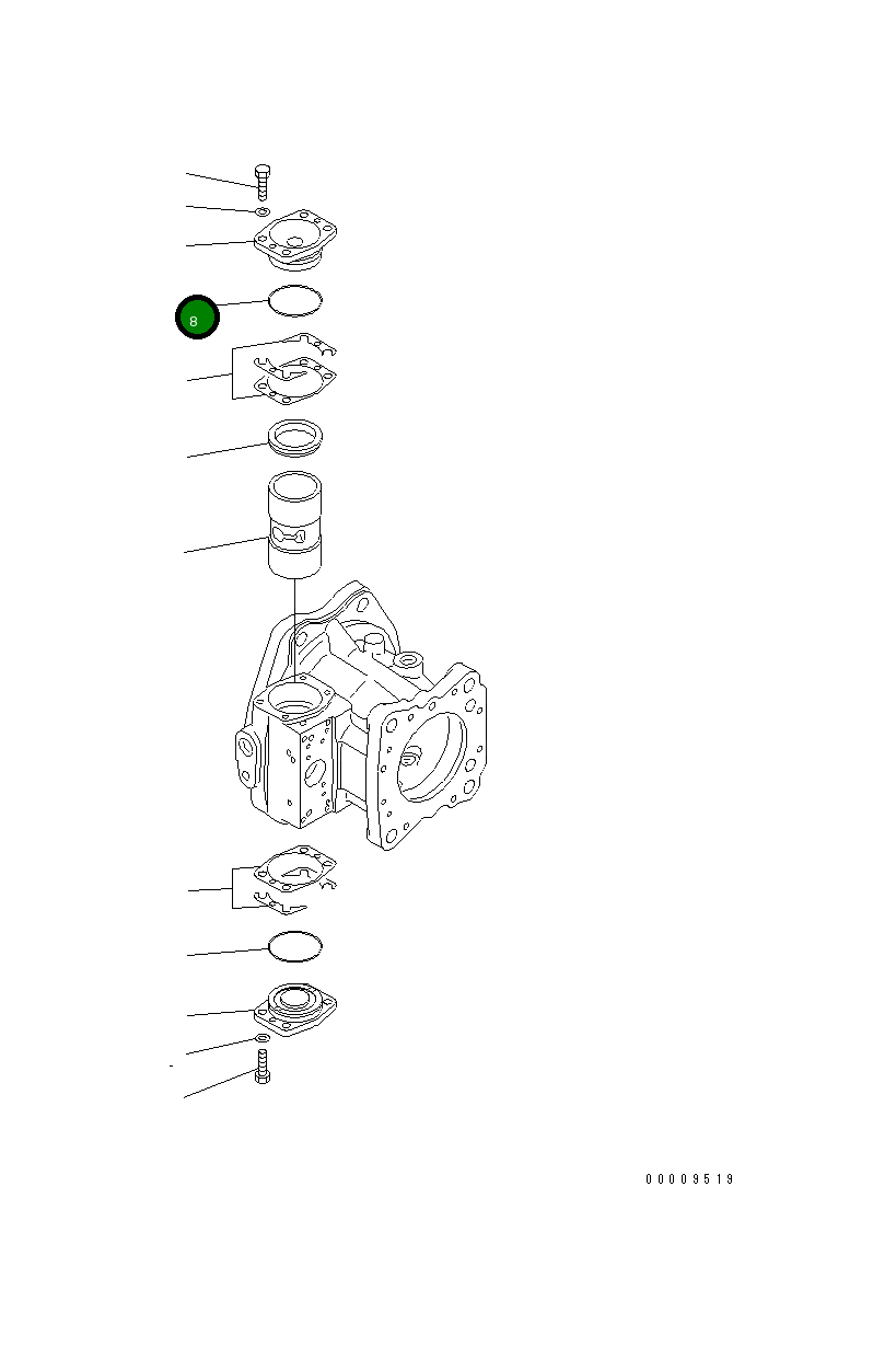 Кольцо уплотнительное (O-Ring) 07000-E2075  Komatsu