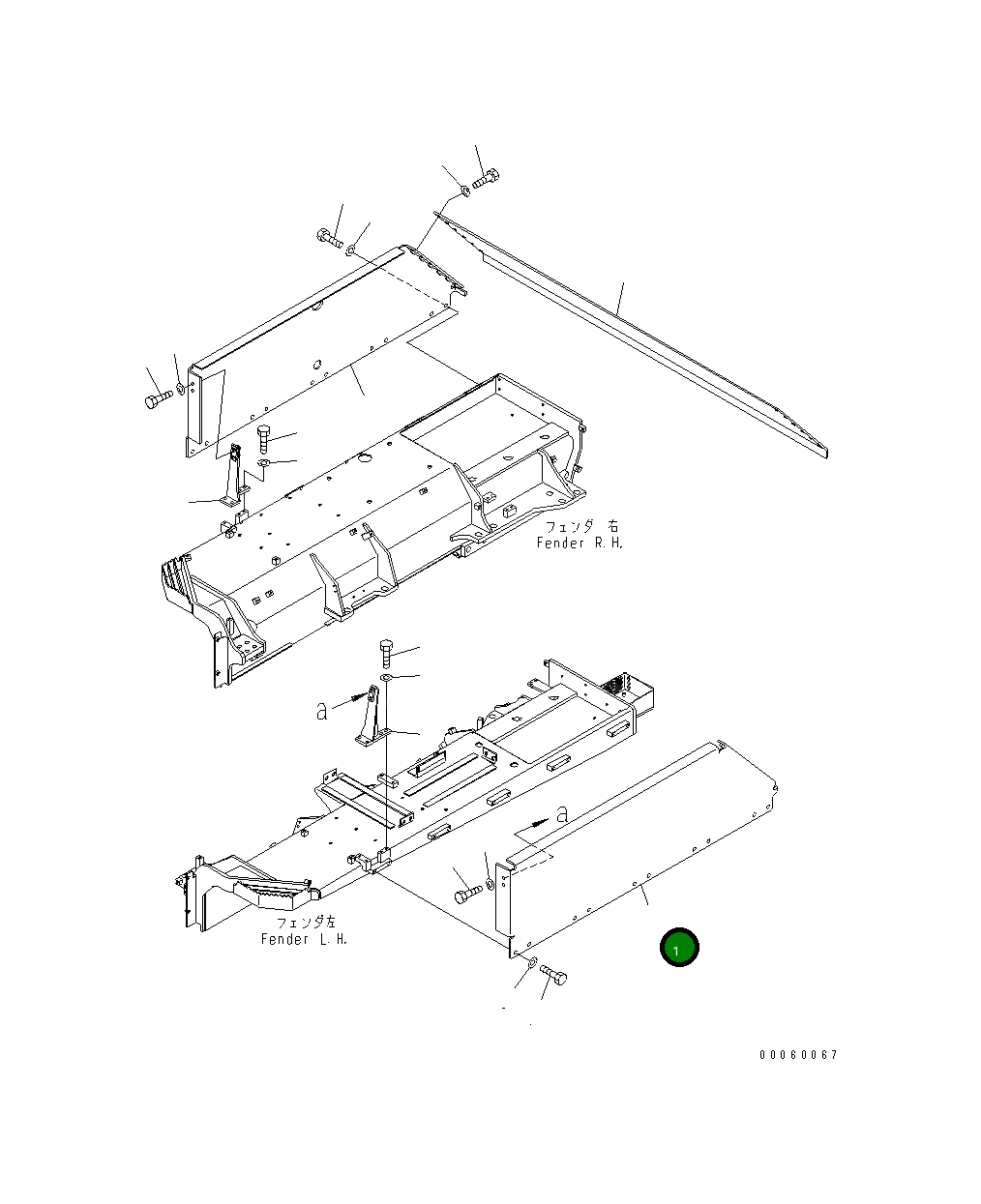 Крышка 17A-54-49240 Komatsu