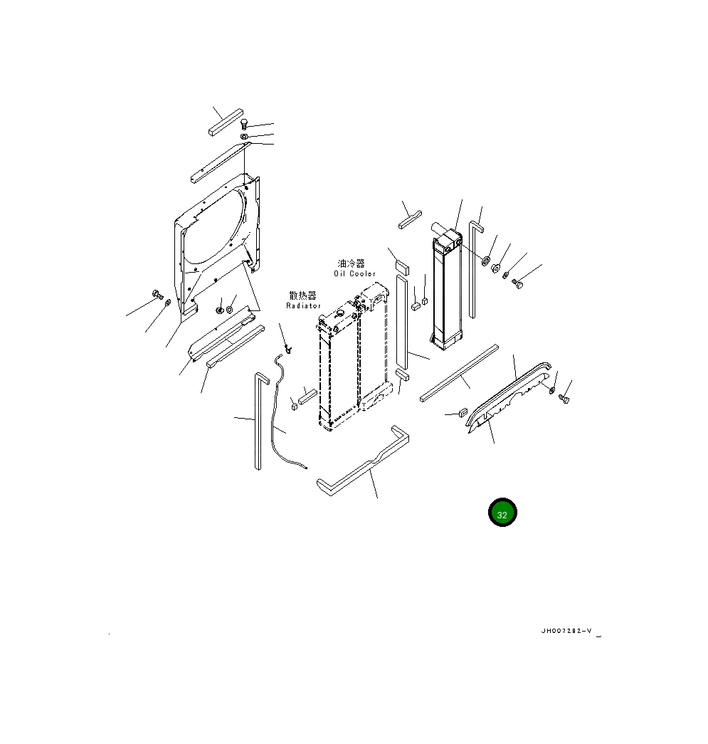 Крышка 206-03-24410 Komatsu