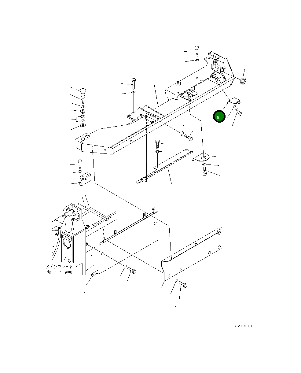 Крышка 134-54-63271 Komatsu