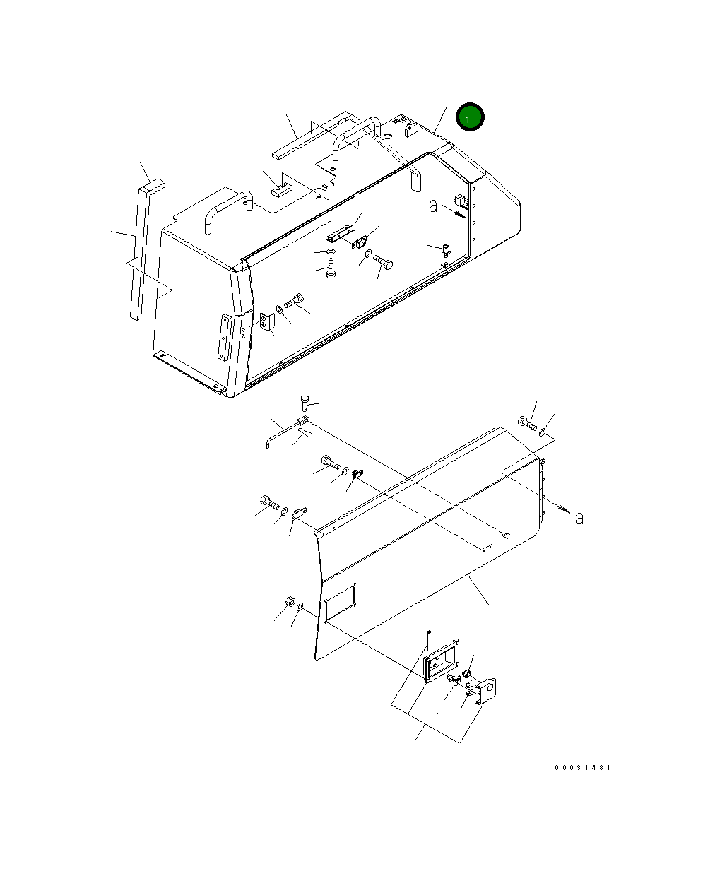 Крышка 154-54-76760 Komatsu