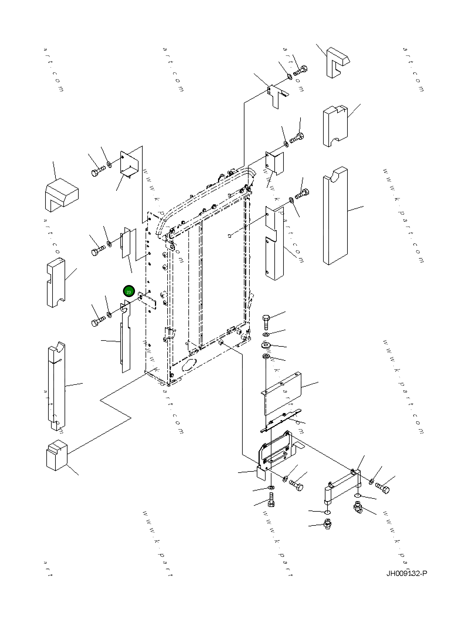 Крышка 21K-03-41711 Komatsu