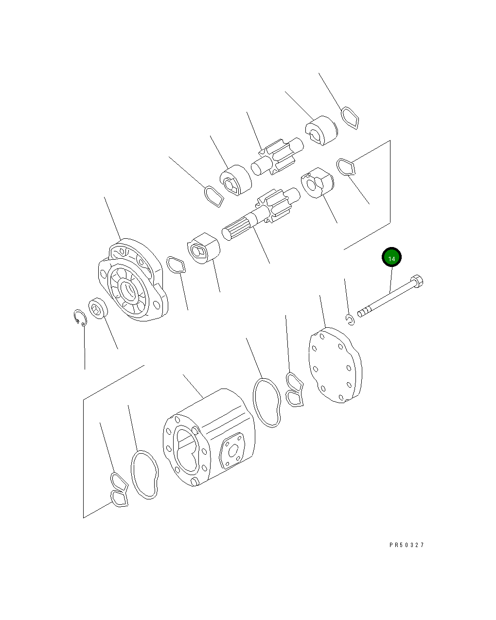 Болт KB20121-61261 Komatsu